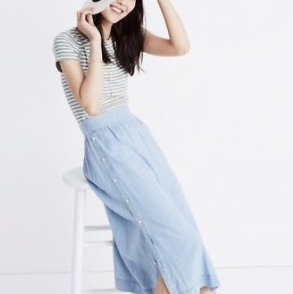 Madewell chambray skirt size 00